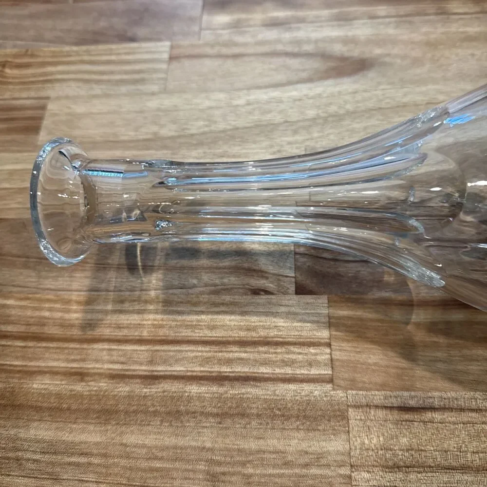 Vintage Gorham Cherrywood Crystal Decanter and Stopper 15 inches Tall